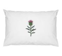 2 x 'Single Scottish Thistle' Cotton Pillow Cases (PW00040227)