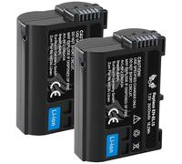 2 x SK Battery Compatible with Nikon EN-EL15c < 2600 mAh > EN-EL15b EN-EL15a EN-EL15 for Nikon < Zf Z8 Z7 II Z6 III Z5 II > D500 D800 D850 D7200 D7500-1 V1