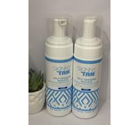 2 X Skinny Tan Self-Tanning Mousse Dark Natural Looking Self Tan 150ml Brand New