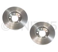 2 x Skoda Fabia VW Fox Polo 1.0 1.2 1.4 16V TDI (99-) Front Brake Disc vented