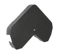 2 x Slate Grey Enviro Tile Ridge Gable End Cap Slate Roof Lightweight Synthetic Plastic Roofing