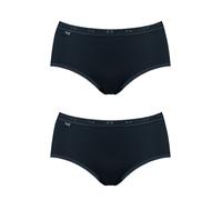 Sloggi Womens Basic+ Midi 2p Briefs, Black, 42 UK
