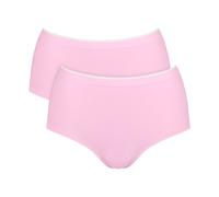 Sloggi Women's Go Sense Highwaist 2p Briefs, Floral Pink, XL (Pack of 2)