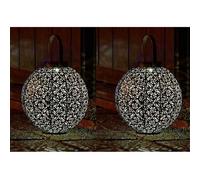 2 X Smart Garden Damasque Lantern Silhouette Solar Light Garden Led 1080910