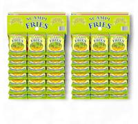 2 x Smiths Scampi Fries 24 Pack 27g Each Lemon Flavour Savoury Snacks Pub Card Crisps Multipack British Snack Crispy Light Snack for Parties Lunchboxes Sharing Snacks Pack of 24