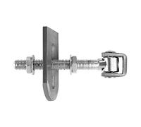 2 x SO-TOOLS® Gate Hinge M18 U 185 mm with Weld-On Tab Adjustable Gate Rod Weld-On Hinge Construction Hinge