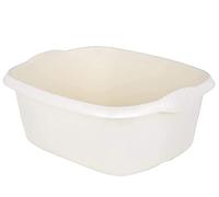 2 x Soft Cream High Grade Rectangular Rectangle Washing Up Bowl Basin