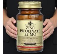 2 X Solgar, Zinc Picolinate, 22 mg, 100 Tablets