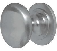 2 x Solid Cupboard Knob 50mm Satin Chrome (2)