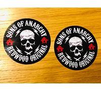 2 x SONS of Anarchy Sticker Redwood Biker MC SOA Samcro 1% Chopper Se44