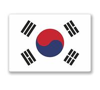 2 x South Korea Vinyl Sticker Decal Luggage Travel Bike Tag Map Flag Seoul #5378 (10cm Wide x 7cm Tall)