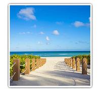 2 x Square 7.5cm Vinyl Stickers - South Beach Miami Florida USA America 24228