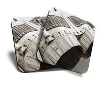 2 x Square Coasters - Concorde Engines Plane Airplane Aircraft Cork Backed Home Kitchen Accessory Tea Coffee Mug Mat #44700