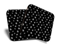 2 x Square Coasters - Pretty Forget Me Not Flower Cute Cork Backed Home Kitchen Accessory Tea Coffee Mug Mat #43674