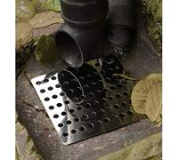 mysmartbuy 2 x Square Drain Covers - Stainless Steel Rustproof Gully Grid Guard for Preventing Leaf & Debris Blockages - 15 x 15cm | Size: 15 x 15 cm mysmartbuy Silver 15 x 15 cm