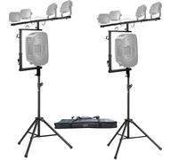 2 x Stagg SPS2LIS T-Bar Lighting Extension with Speaker Stands