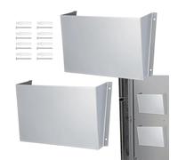 2 x Stainless Steel Document Holder Wall Mounted - Rustproof for Transporter and Workshop, File Holder for Safety Gate, 30 x 18 cm, Van Accessories for Truck & Service Vehicle