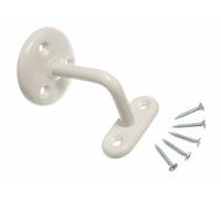 2 x Stair Rail HANDRAIL Brackets 2 1/2" 63MM White Steel