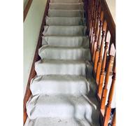 2 x Staircase Cotton Dust Sheet 24ft x 3ft - Extra Large Cotton Twill Runner - Heavy Duty Washable & Reusable Drop Cloth Protector for Painting, Decorating, Floors, Corridors & Home Renovation