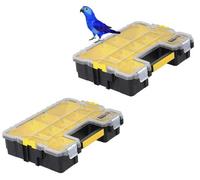 2 x Stanley FatMax DEEP Waterproof Pro Organiser METAL Latch 1-97-518 STA197518