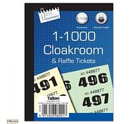 2 X Stationery cloakroom and raffle tickets 1-1000