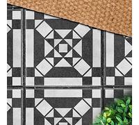 2 x Stencil for Garden Patio Paving Slabs 45x45 cm - 1x Large Pattern Buckingham