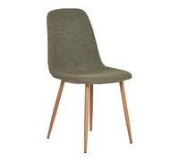 2 x Stockholm Dark Green Boucle Fabric Dining Chair