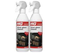 2 x Stove Glass Cleaner - A Foam Stove Window Cleaner for The Easy Removal of soot, Grease and Tar