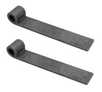 2 x Straight Strap Tailgate Hinge Eyelet 12.5mm Pin Weld On Trailer Truck 150mm