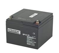 2 X Strident AGM GP12-25AH - Rechargeable Batteries - Valve Regulated - Superior Performance - 12V Batteries (Pair)