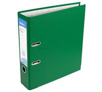 2 x Strong A4 Polypropylene Lever Arch Files Large Office Paper Storage Folders [Green]