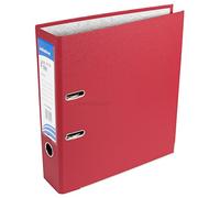 2 x Strong A4 Polypropylene Lever Arch Files Large Office Paper Storage Folders [RED]