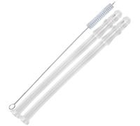 2 x suction pipe such as DeLonghi 5313232961 + cleaning brush for coffee machine
