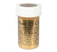 2 x Sugarflair Gold Edible Paint Cake Icing Matt Colour Sugarpaste Decorating