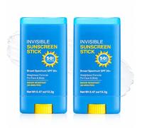 2 x Sun Cream Stick Face SPF 50+, Sun Stick Waterproof, Quick Absorbing Sunstick Without White Film, Sunscreen Stick for All Skin Tones, Compact Sun Protection Stick for On the Go