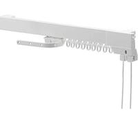 2 x Superluxe Corded Curtain Track Set, White, 200 Cm