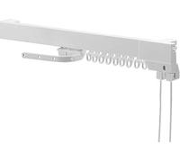 2 x Superluxe Corded Curtain Track Set, White, 275 Cm