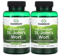 2 x Swansons, St Johns Wort 375mg, x 120 Capsules