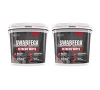 2 X SWARFEGA BLACK BOX HAND WIPES PAINT RESIN GLUE BONDING ADHESIVE LAQUERS