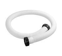 2 x Swimming Pool Filtration Pump Hoses - 1.5 x 59 Inches White Practical Connection - Stable Flow Design Polyethylene / EVA Flexible Composition for Chlorine/Salt Filter Pump - Buried Pond/Above
