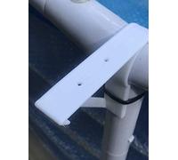 2 X Swimming POOL SHELF BRACKETS SUITS 45mm top rail / 35mm uprights (Designed to fit on INTEX Pools