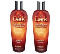 2 X SYNERGY TAN GO DARK HOT TANNING LOTION SUNBED CREAM