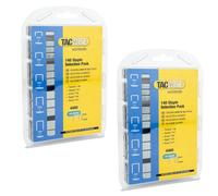 2 X Tacwise 0350 140 Series Staple Selection Pack 4400 6mm 8mm 10mm 12mm 14mm