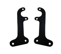 2 x Tail Light Brackets for 1953 1954 1955 1956 Ford F100 Pickup Truck,Model A Lights,Street Rods,Hot Rods,CustomFits Both Passenger and Driver Side (Black Finish) - Tail Light Bracket