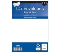 2 X Tallon Just Stationery C5 Peel & Seal Envelopes - White (Pack of 30)