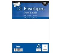 2 X Tallon Just Stationery C5 Peel & Seal Envelopes - White (Pack of 30)