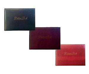 2 x Tallon Leather Look Visitors Book - Comes in 3 Colours