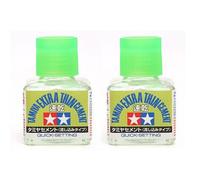 2 X Tamiya Extra Thin Quick Setting Cement Plastic Hobby Kits 40ml jar 87182
