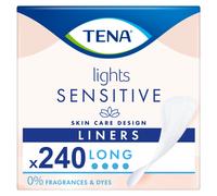 2 x TENA Lights Liner Long Incontinence Pads for Sensitive Skin 120 Pack