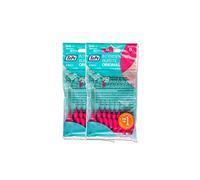 2 x TePe interdental Brushes, Pink, Original 8 Pieces, interdental Brushes, ISO0, 0.4 mm.